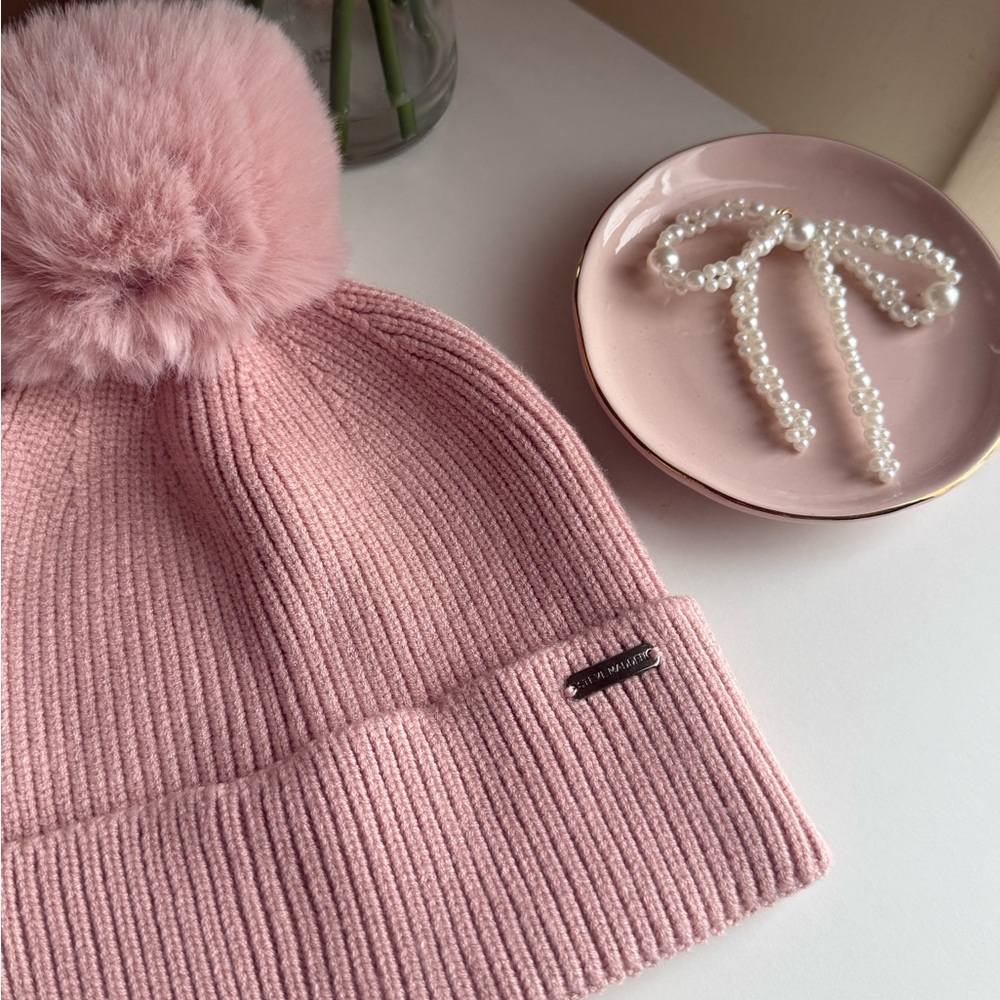 Steve Madden Blush Knit Beanie View 5